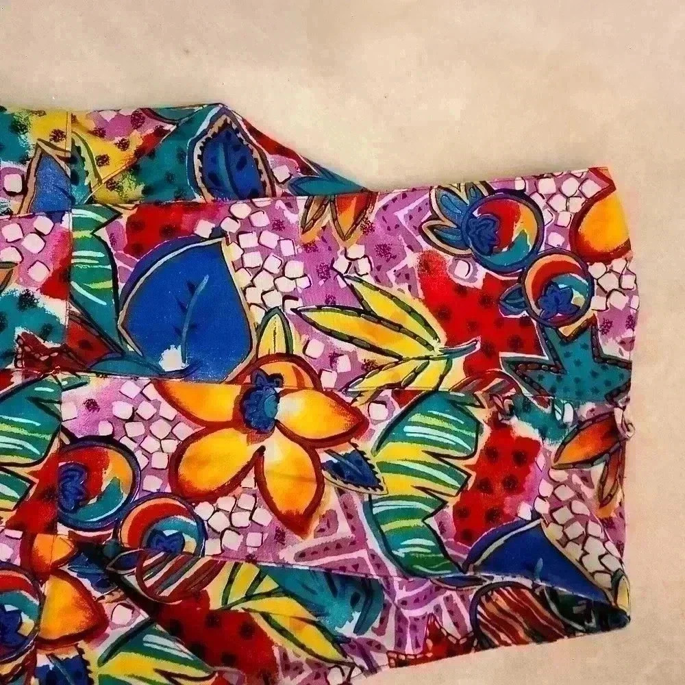 Vintage 90s Floral Print Maxi Dress - Picture 5 of 9